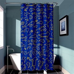 Arrows Doodles Drawing Background Sketch Direction Shower Curtain 36  X 72  (stall)  by 99art