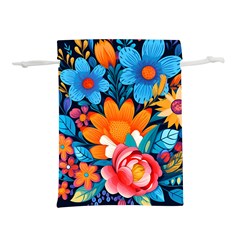 Flowers Bloom Spring Colorful Artwork Decoration Lightweight Drawstring Pouch (l) by 99art