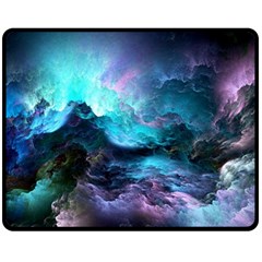 Abstract Graphics Nebula Psychedelic Space Fleece Blanket (medium) by 99art