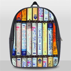 Cassette Tape Music Vintage 1980s 70s School Bag (large) by 99art