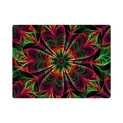 Multicolored Flower Mandala Wallpaper Kaleidoscope Pattern Premium Plush Fleece Blanket (mini) by 99art