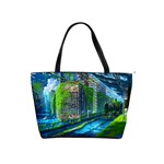 Anime Landscape Apocalyptic Ruins Water City Cityscape Classic Shoulder Handbag Front