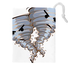 Tornado-twister-angry-comic Drawstring Pouch (5xl) by 99art