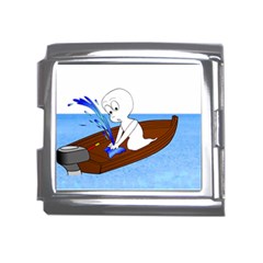 Spirit-boat-funny-comic-graphic Mega Link Italian Charm (18mm) by 99art