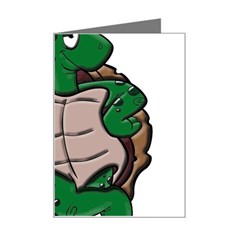 Amphibian-animal-cartoon-reptile Mini Greeting Card by 99art