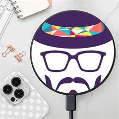 Party Hat Cartoon Wireless Fast Charger(black) by 99art