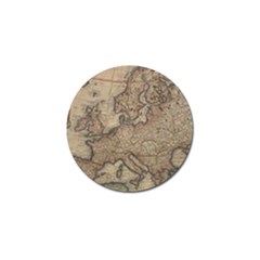 Old Vintage Classic Map Of Europe Golf Ball Marker by B30l