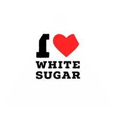 I Love White Sugar Wooden Puzzle Triangle by ilovewhateva