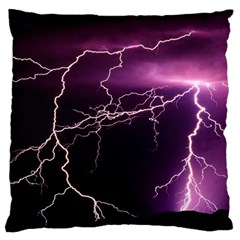 Storm Flashlight Space Nature Large Cushion Case (one Side) by Cowasu