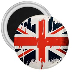 Union Jack England Uk United Kingdom London 3  Magnets by Bangk1t