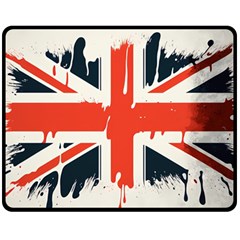 Union Jack England Uk United Kingdom London Two Sides Fleece Blanket (medium) by Bangk1t