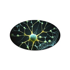 Neuron Network Sticker (oval) by Ndabl3x