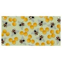 Honey Bee Bees Pattern Banner And Sign 4  X 2  by Ndabl3x