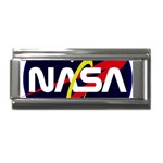 Nasa Insignia Superlink Italian Charm (9mm) Front