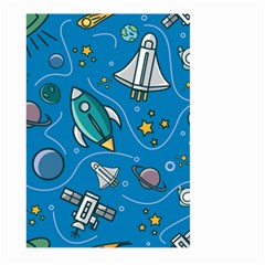 About-space-seamless-pattern Large Garden Flag (two Sides) by Wav3s