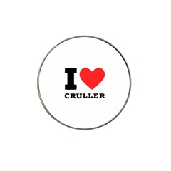 I Love Cruller Hat Clip Ball Marker by ilovewhateva