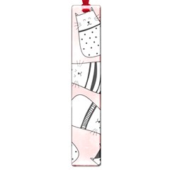 Cute Cats Cartoon Seamless-pattern Large Book Marks by Vaneshart