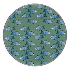 Fishes Pattern Background Theme Wireless Fast Charger(white) by Vaneshop