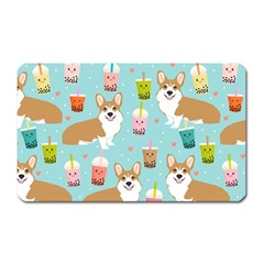 Welsh Corgi Boba Tea Bubble Cute Kawaii Dog Breed Magnet (rectangular) by Wav3s