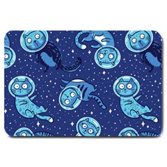 Cat Spacesuit Space Suit Astronaut Pattern Large Doormat by Wav3s