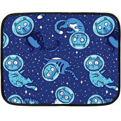 Cat Spacesuit Space Suit Astronaut Pattern Two Sides Fleece Blanket (mini) by Wav3s