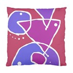 Mazipoodles In The Frame  - Pink Purple Standard Cushion Case (Two Sides) Back