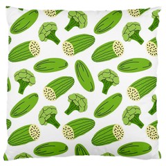 Vegetable Pattern With Composition Broccoli Large Cushion Case (two Sides) by Grandong