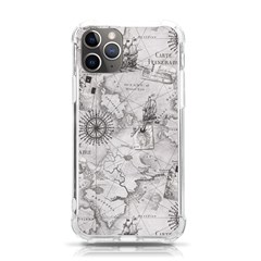 Vintage Cartography Atlas Nautical Map Iphone 11 Pro 5 8 Inch Tpu Uv Print Case by Cowasu