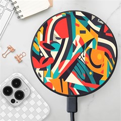 Colorful Abstract Wireless Fast Charger(black) by Jack14