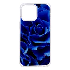 Blue Roses Flowers Plant Romance Blossom Bloom Nature Flora Petals Iphone 14 Pro Max Tpu Uv Print Case by Cowasu