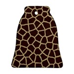 Giraffe Animal Print Skin Fur Bell Ornament (Two Sides) Front