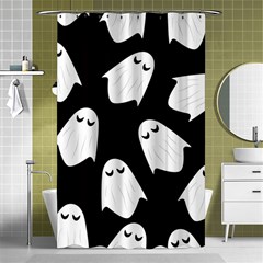 Ghost Halloween Pattern Shower Curtain 48  X 72  (small)  by Amaryn4rt