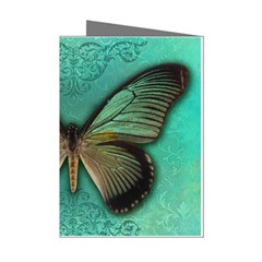 Butterfly Background Vintage Old Grunge Mini Greeting Cards (pkg Of 8) by Amaryn4rt