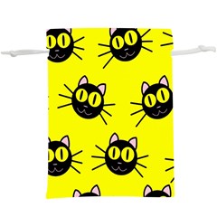 Cats Heads Pattern Design Lightweight Drawstring Pouch (xl) by Amaryn4rt