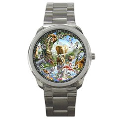 Beautiful Jungle Animals Sport Metal Watch by Ravend