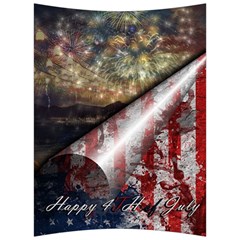 Independence Day Background Abstract Grunge American Flag Back Support Cushion by Ravend