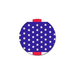 Usa Independence Day July Background Golf Ball Marker by Vaneshop