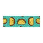 Taco-drawing-background-mexican-fast-food-pattern Sticker (Bumper) Front