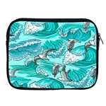 Sea-waves-seamless-pattern Apple iPad 2/3/4 Zipper Cases Front