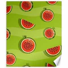 Seamless-background-with-watermelon-slices Canvas 8  X 10  by uniart180623