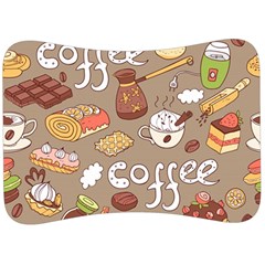 Vector-seamless-pattern-with-doodle-coffee-equipment Velour Seat Head Rest Cushion by uniart180623