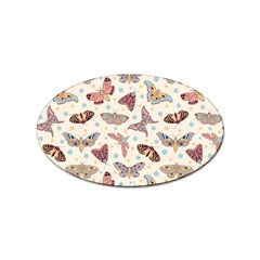 Pattern-with-butterflies-moths Sticker Oval (100 Pack) by uniart180623