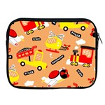 Seamless-pattern-cartoon-with-transportation-vehicles Apple iPad 2/3/4 Zipper Cases Front