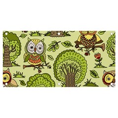 Seamless-pattern-with-trees-owls Banner And Sign 4  X 2  by uniart180623