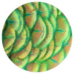 Beautiful-peacock Round Trivet by uniart180623