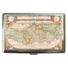 Old World Map Of Continents The Earth Vintage Retro Cigarette Money Case by uniart180623