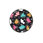 Art Pattern Design Background Print Hat Clip Ball Marker (4 pack) Front