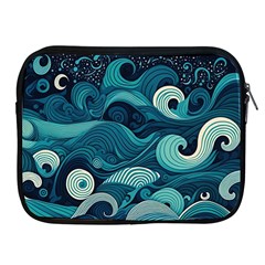 Waves Ocean Sea Abstract Whimsical Abstract Art Apple Ipad 2/3/4 Zipper Cases by uniart180623