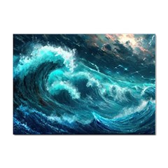 Thunderstorm Tsunami Tidal Wave Ocean Waves Sea Sticker A4 (100 Pack) by uniart180623