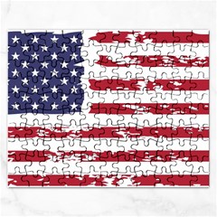 Flag Usa Unite Stated America Rectangular Jigsaw Puzzl by uniart180623